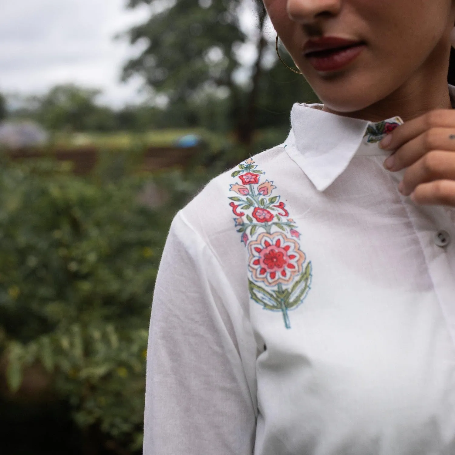 Saanjh Multi Cypress Shirt