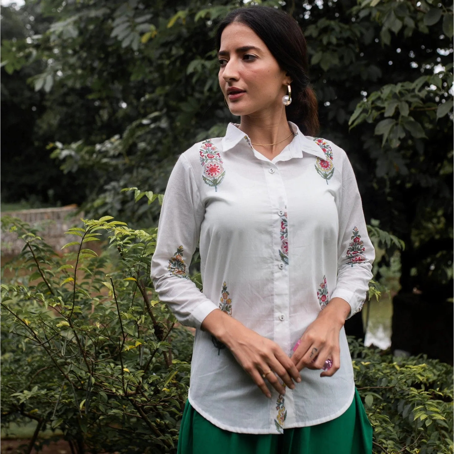 Saanjh Multi Cypress Shirt