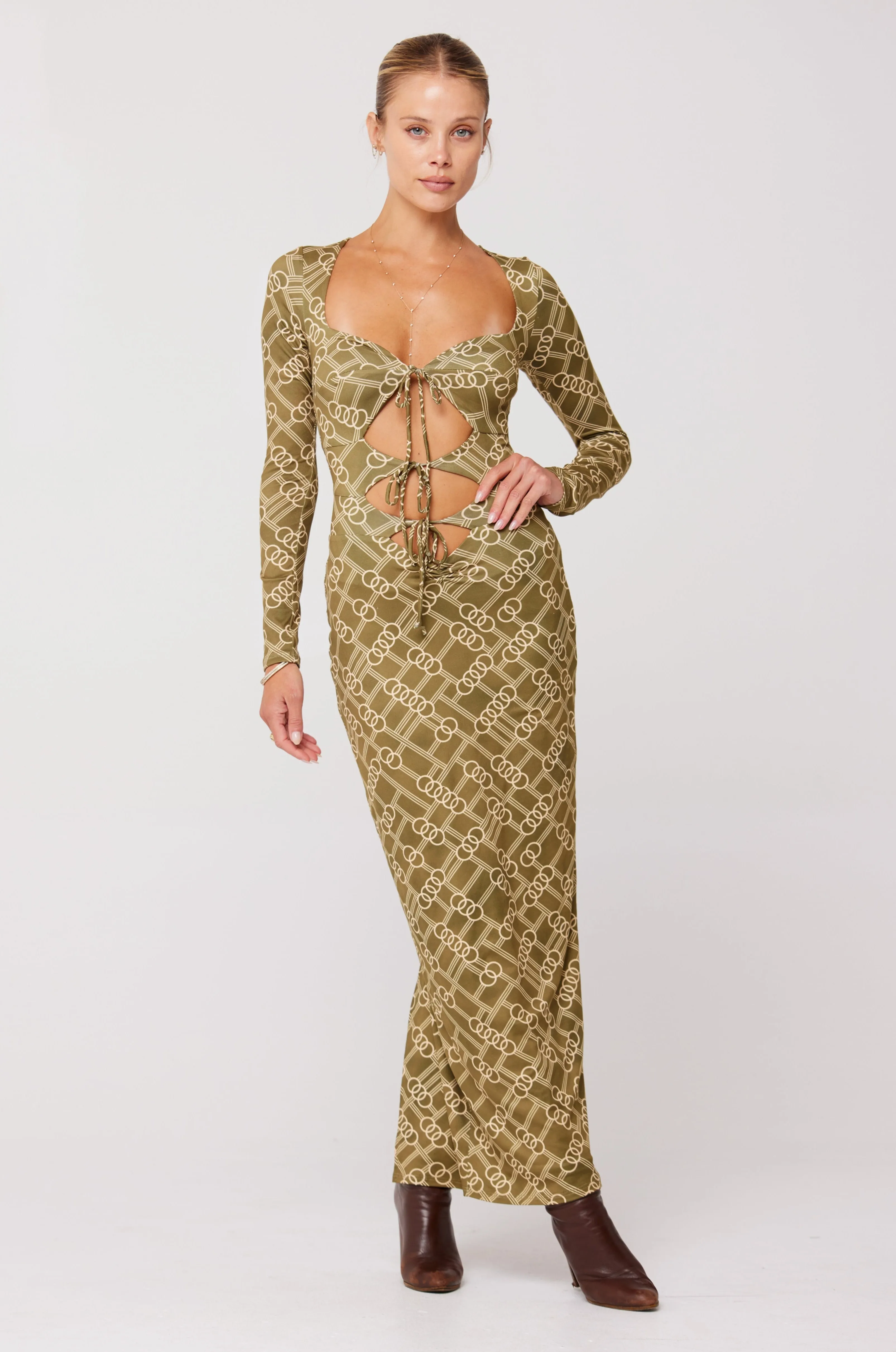 Simone Dress in Link