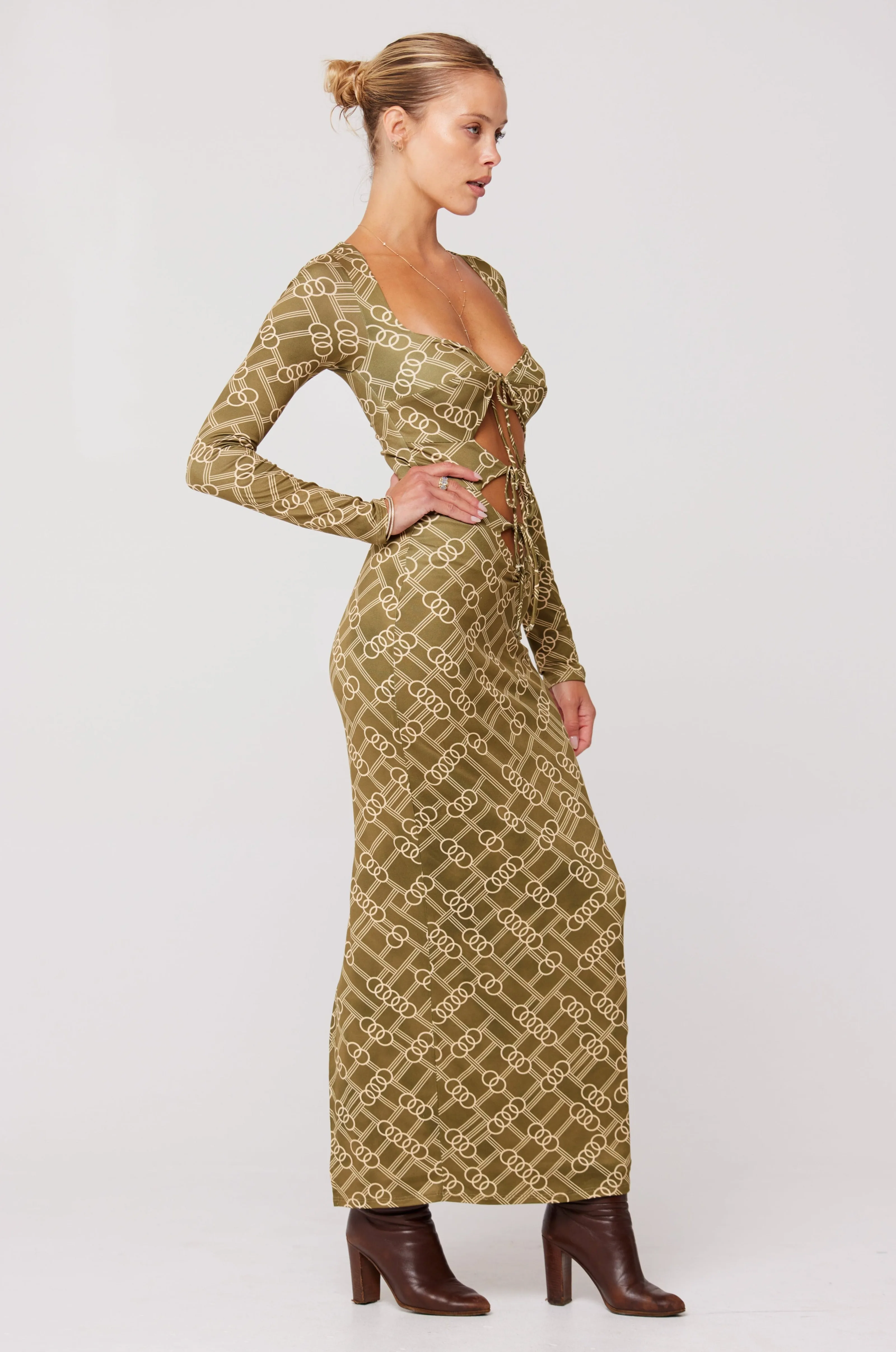 Simone Dress in Link