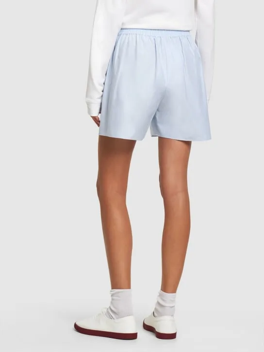 The Row   Gunther cotton poplin Bermuda shorts 