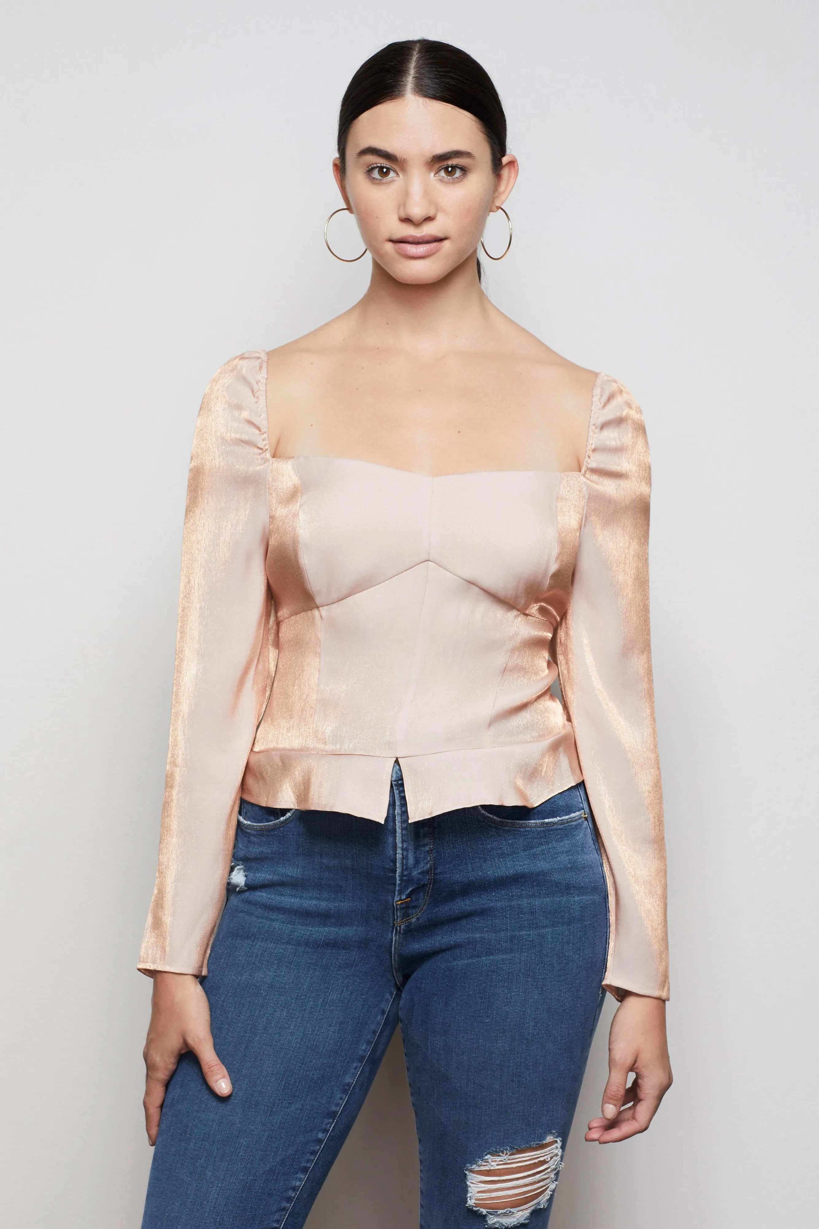 THE TOO TEMPTED CORSET TOP | ROSE GOLD001