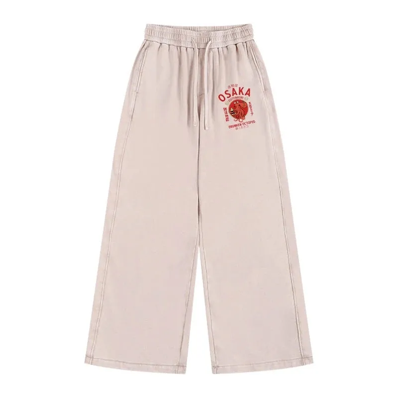 Tokyo-Tiger Drunken Octopus Japan Washed Sweatpants