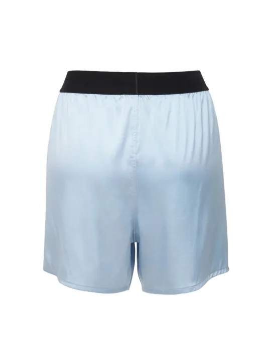 Tom Ford   LOGO SILK SATIN MINI SHORTS 