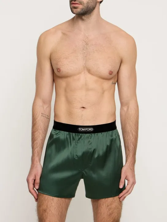 Tom Ford   Silk blend boxer shorts 