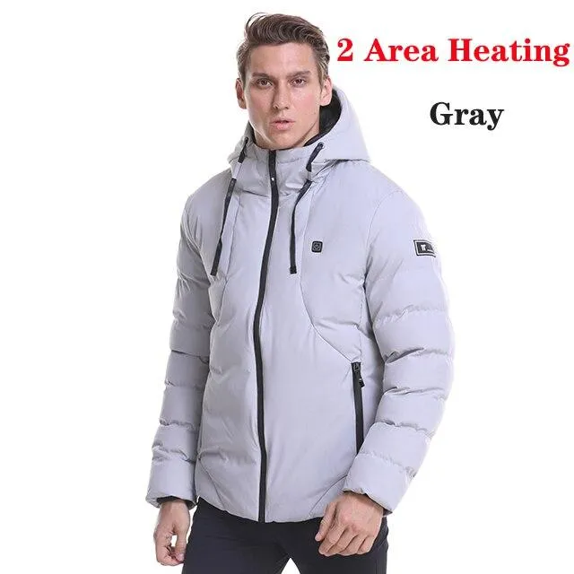 Unisex Winter Wind Stopper Smart Intelligent USB Full Body Heated Jacket