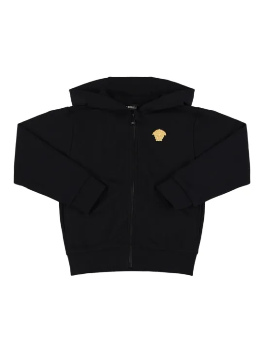 Versace   Cotton zip-up sweatshirt 