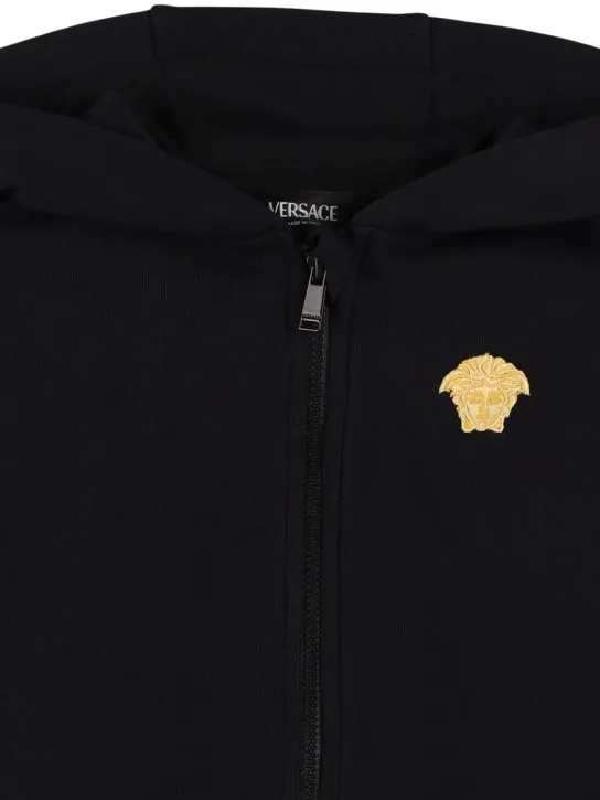 Versace   Cotton zip-up sweatshirt 