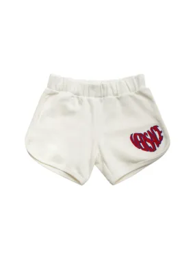 Versace   Embroidered cotton jersey shorts 