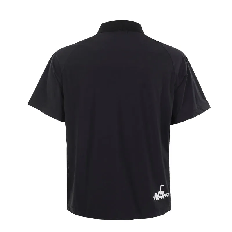 WAAC Korea Logo Hybrid Men's Polo (Black)