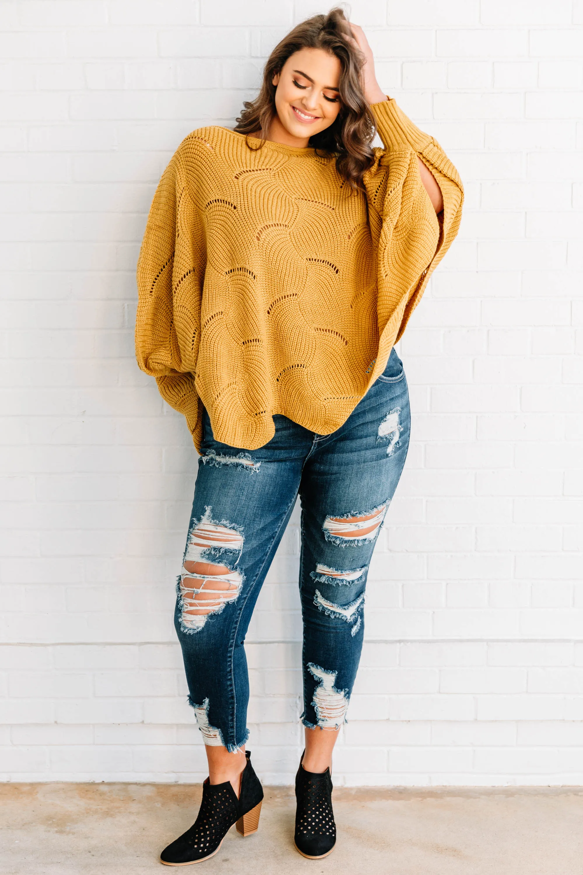 Warm Feelings Sweater, Mustard