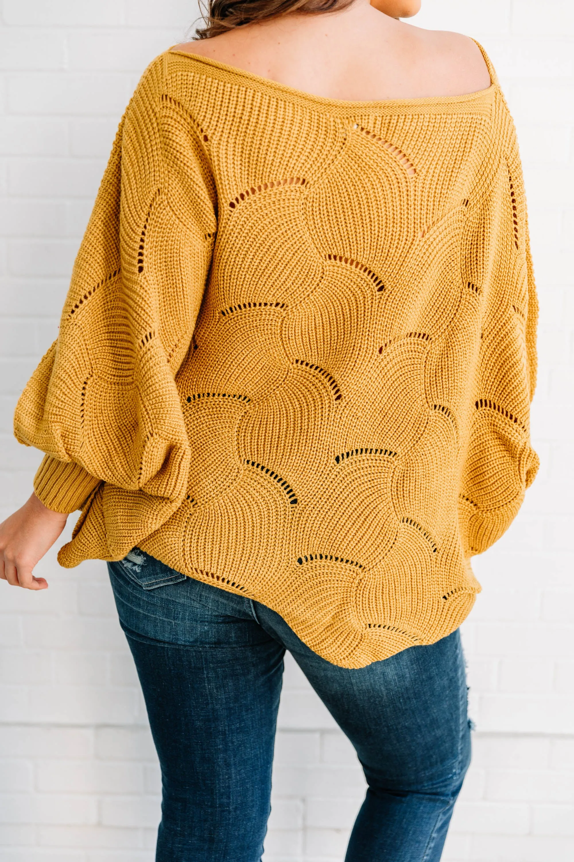Warm Feelings Sweater, Mustard