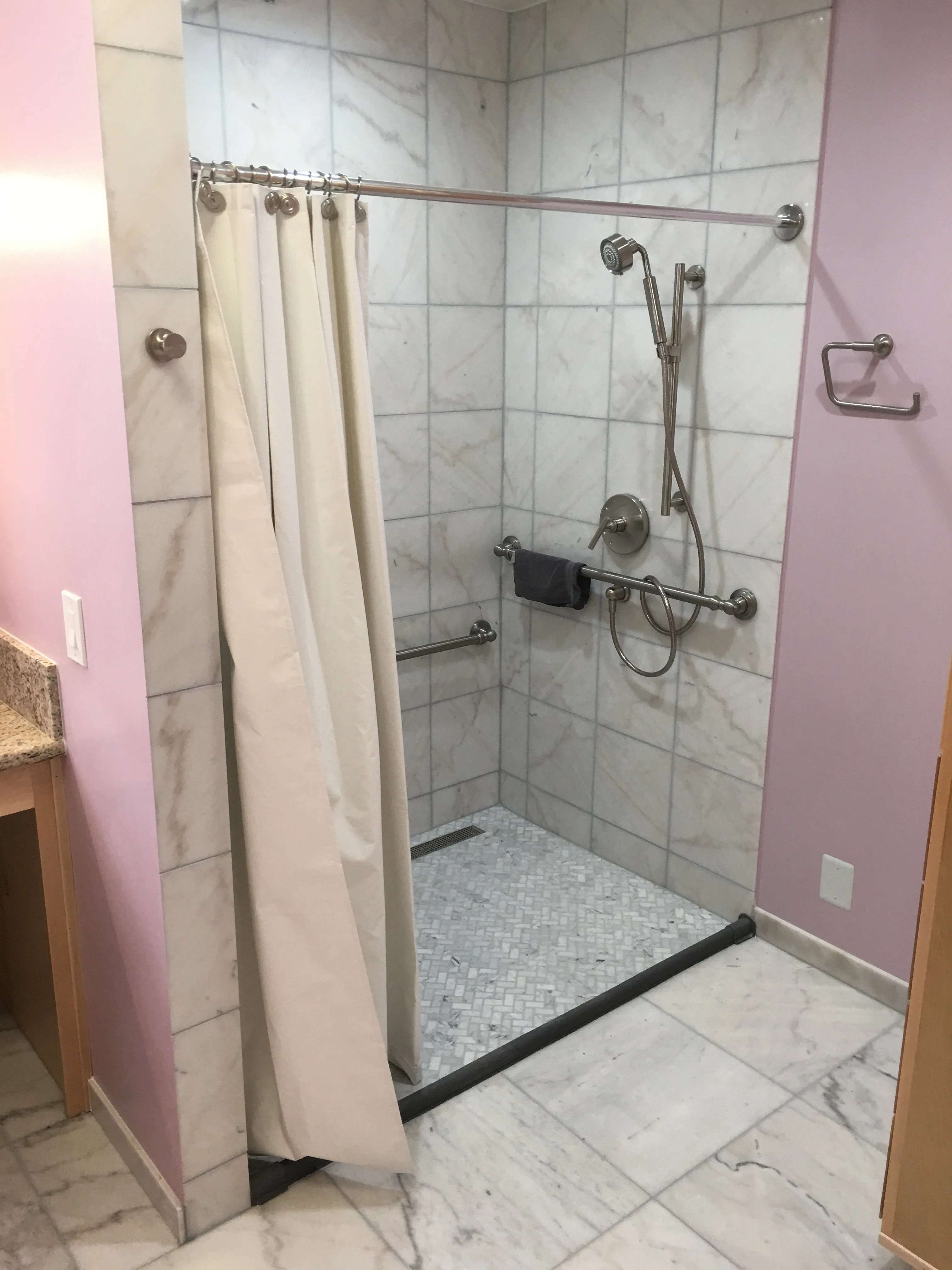 Weighted Shower Curtains 72" wide x 72" high