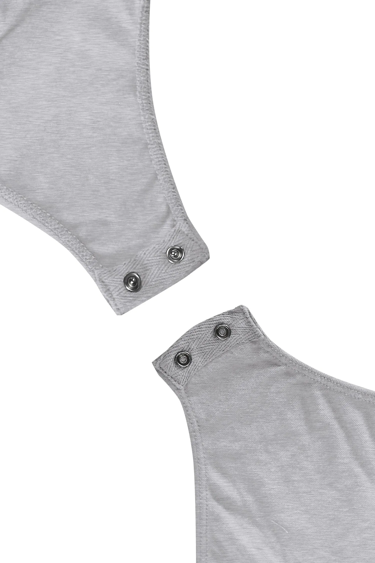 Women's Basic Solid Sleeveless V Neck Stretchy Bodysuit Top (FWT1011)