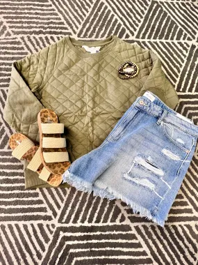 Women's Quilted Pullover R08
