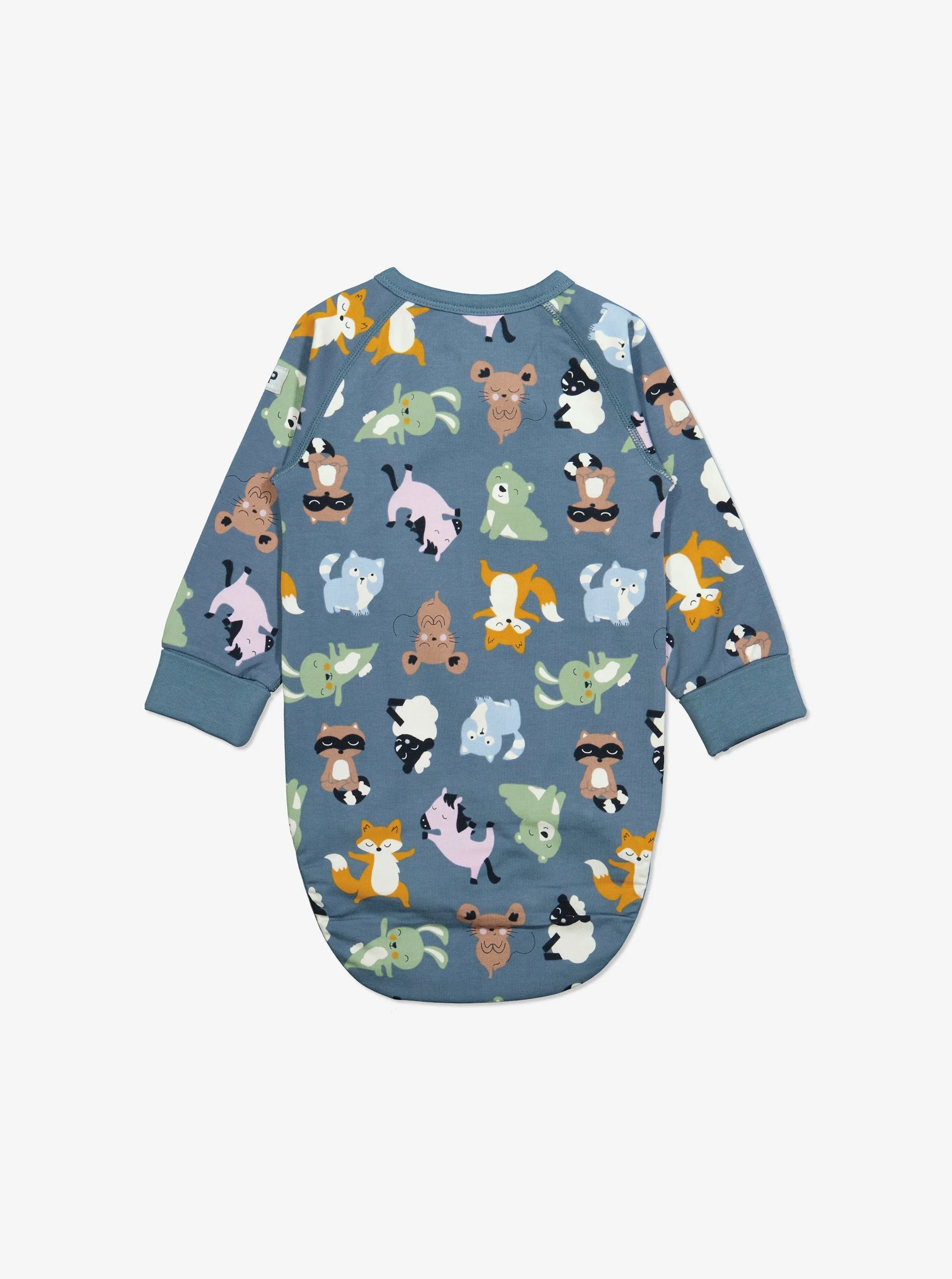 Zen Friends Print Wraparound Babygrow