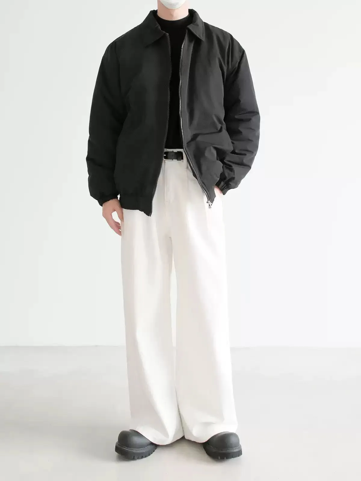 Zhou Classic Wide Shoulder Puffer Jacket